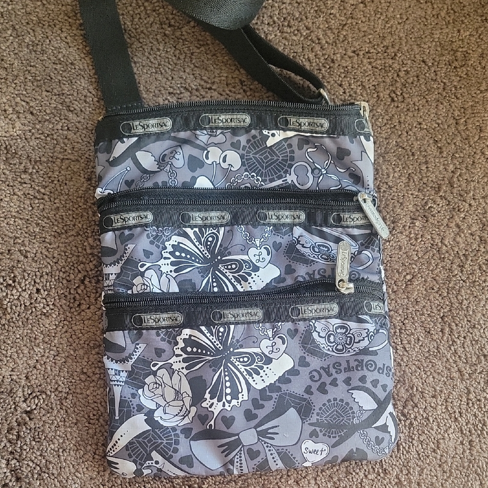 LeSportsac Crossbody Bag with Butterfly Print